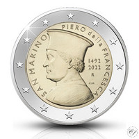 San Marino 2 € 2022 Piero della Francesca BU, irtokolikko