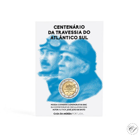 Portugali 2 € 2022 Atlantin ylitys 100 vuotta BU coincard