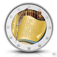 Viro 2 € 2022 Kirjallisuusseura 150 vuotta, väritetty (#1)