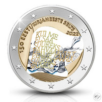 Viro 2 € 2022 Kirjallisuusseura 150 vuotta, väritetty (#2)