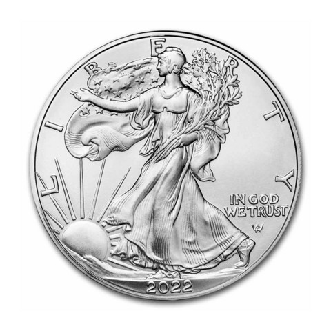 Yhdysvallat 2022 American Silver Eagle hopearaha