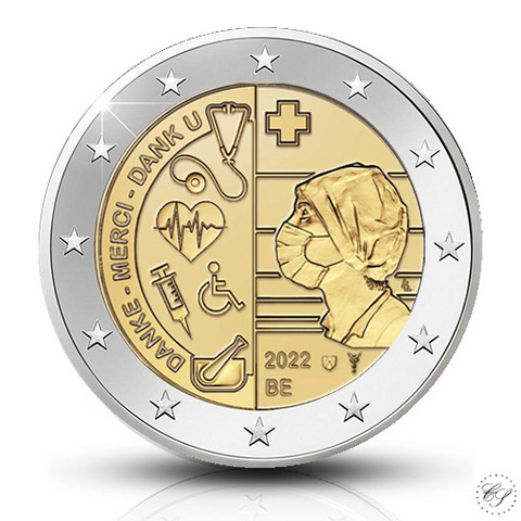 Belgia 2 € 2022 Terveydenhuolto BU