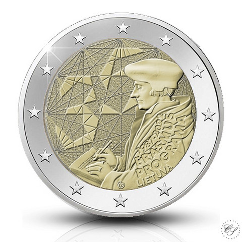 Liettua 2 € 2022 Erasmus-ohjelma 35 vuotta