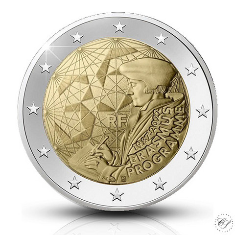 Ranska 2 € 2022 Erasmus-ohjelma 35 vuotta