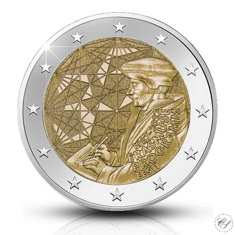 Viro 2 € 2022 Erasmus-ohjelma 35 vuotta