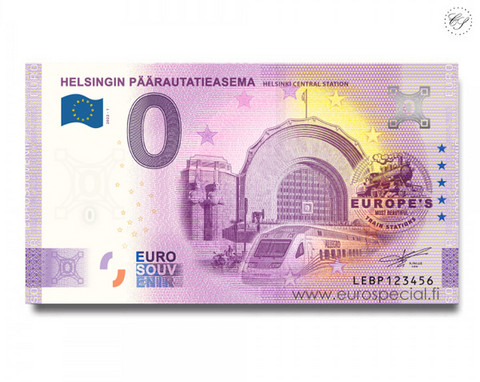 Suomi 0 € 2022 Helsingin päärautatieasema Special Edition
