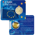 Slovakia 2 € 2015 EU:n lippu 30 vuotta BU coincard
