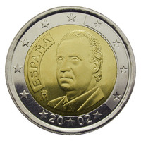 Espanja 2 € 200X Juan Carlos I UNC