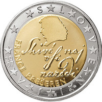 Slovenia 2 € 2007 France Prešeren UNC