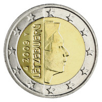 Luxemburg 2 € 2009 Suurherttua Henri UNC