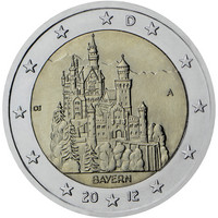 Saksa 2 € 2012 Baijeri / Neuschwansteinin linna