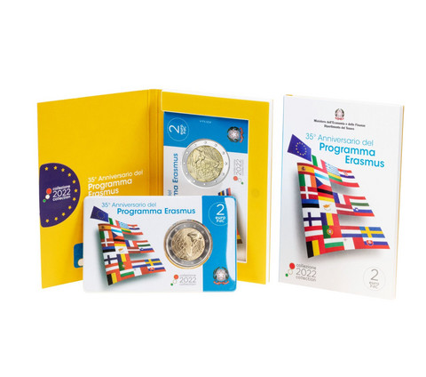 Italia 2 € 2022 Erasmus-ohjelma 35 vuotta BU coincard