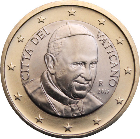 Vatikaani 1 € 2015 Franciscus BU
