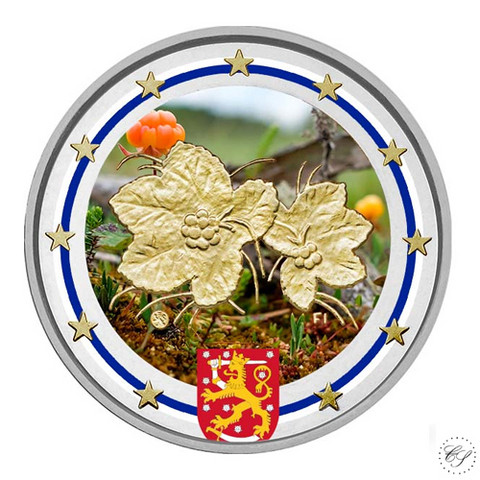 Suomi 2 € 2012 Lakka, väritetty (#2)