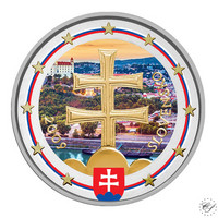 Slovakia 2 € 2009 Vaakuna, väritetty (#2)