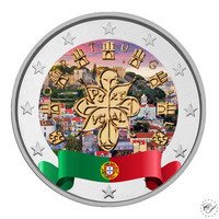 Portugali 2 € 2002 Kuninkaallinen sinetti, väritetty (#1)