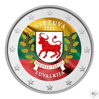 Liettua 2 € 2022 Suvalkija, väritetty (#1)