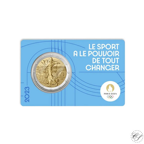 Ranska 2 € 2023 Pariisin olympialaiset 2024 BU coincard