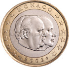 Monaco 1 € 2002 Albert II & Rainier III