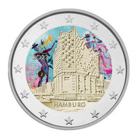 Saksa 2 € 2023 Hampuri & Elbphilharmonie, väritetty (#6)