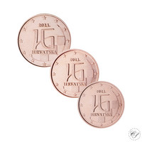 Kroatia 1s, 2s & 5s 2023 UNC