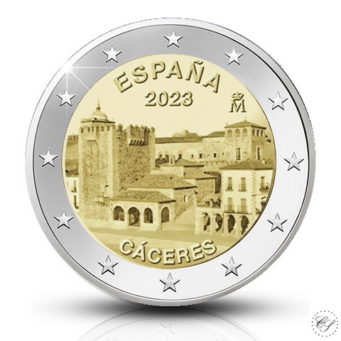 Espanja 2 € 2023 Caceres