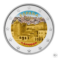 Espanja 2 € 2023 Caceres, väritetty (#1)