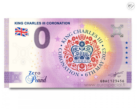 Iso-Britannia 0 £ 2023 Kuningas Charles III:n kruunajaiset