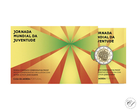Portugali 2 € 2023 Maailman nuorisopäivä, Proof