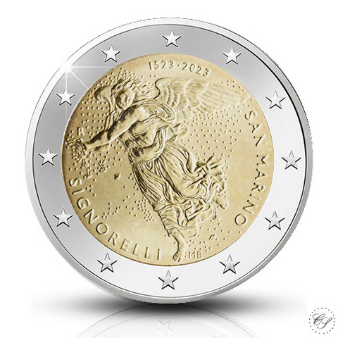 San Marino 2 € 2023 Luca Signorelli BU, irtokolikko
