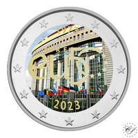 Irlanti 2 € 2023 EU 50 vuotta, väritetty (#2)