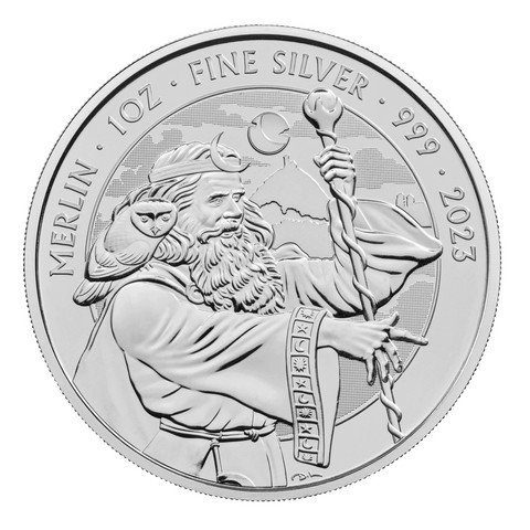 Kuninkaallinen Rahapaja 2023 Merlin - Myytit & Legendat 1oz HOPEA