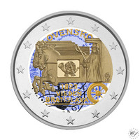 Slovakia 2 € 2023 Hevosposti 200 vuotta, väritetty (#3)