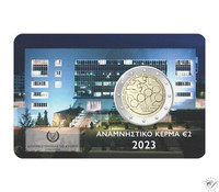 Kypros 2 € 2023 Keskuspankki 60 vuotta BU coincard