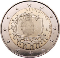 Luxemburg 2 € 2015 EU:n lippu 30 vuotta