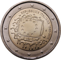 Italia 2 € 2015 EU:n lippu 30 vuotta