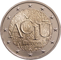 Liettua 2 € 2015 Liettuan Kieli