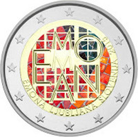 Slovenia 2 € 2015 Emona-Ljubljana väritetty