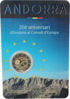 Andorra 2 € 2014 Euroopan Neuvosto 20 vuotta BU