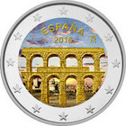 Espanja 2 € 2016 Segovia väritetty