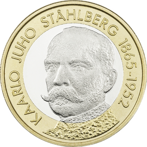 Suomi 5 € 2016 Suomen Presidentit . Ståhlberg UNC 