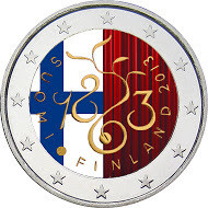 Suomi 2 € 2013 Valtiopäivät 150 vuotta väritetty