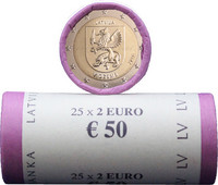 Latvia 2 € 2016 Vidzeme rulla