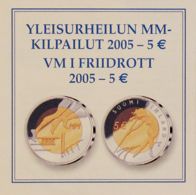 Suomi 5 € 2005 Yleisurheilun MM- Kisat BU - Eurospecial.fi