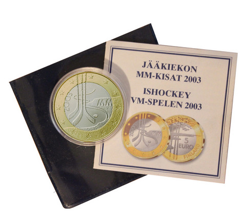 Suomi 5 € 2003 Jääkiekon MM- kisat