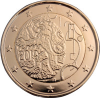 Suomi 2 € 2010 Suomalainen raha 150 vuotta kullattu
