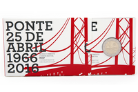 Portugali 2 € 2016  Ponte 25 de Abril- silta 50 v. PROOF