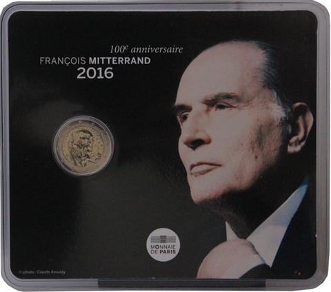 Ranska 2 € 2016 François Mitterrand BU