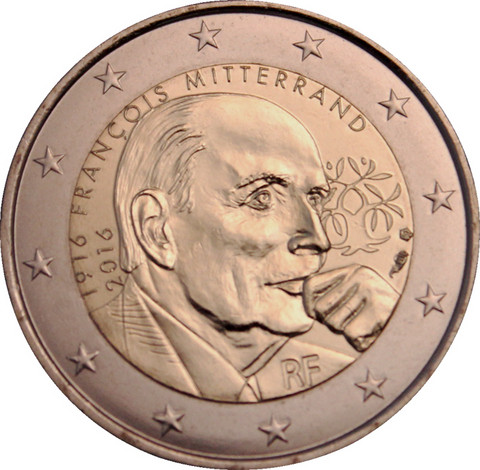Ranska 2 € 2016 François Mitterrand