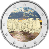 Malta 2 € 2016 Ġgantija väritetty